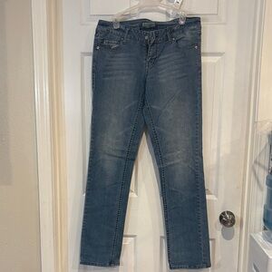 Paris Blues Women's Straight Leg Blue Jeans